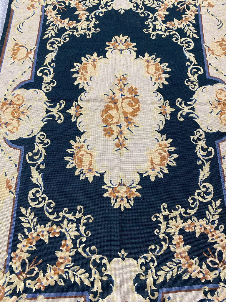4 x 6 Needle Point Rug French Aubusson  #F-6966