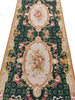 Load image into Gallery viewer, 2.6 x 6.7  EMERALD GREEN Needle Point Runner #F-6969