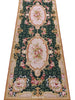 Load image into Gallery viewer, 2.6 x 6.7  EMERALD GREEN Needle Point Runner #F-6969