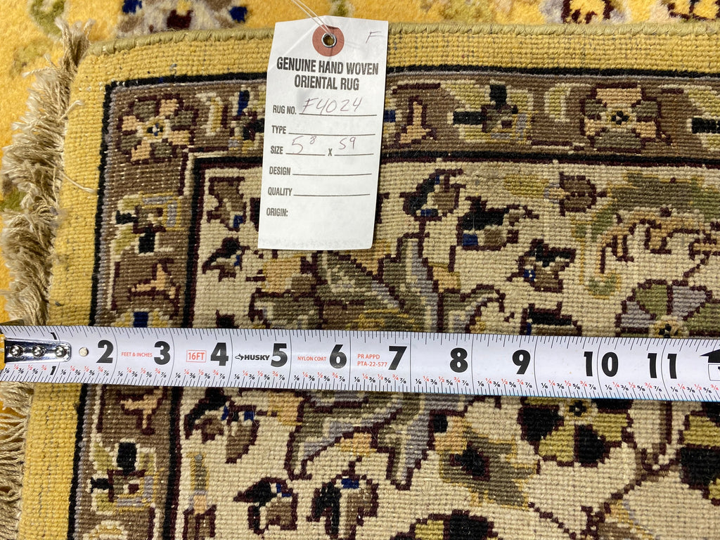 5.8 x 5.8 Square Handmade Wool Rug #F-4024