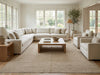 Load image into Gallery viewer, 9.10 x 14 New Handmade Oushak Rug Taupe Khaki #F-3338