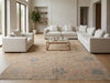 Load image into Gallery viewer, 9 x 12 Neutrals, Light Brown Handmade Oushak Rug #F-3331