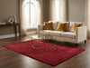 Load image into Gallery viewer, 4.3 x 6 Plain Red Modern Wool Handmade Rug #F-3348