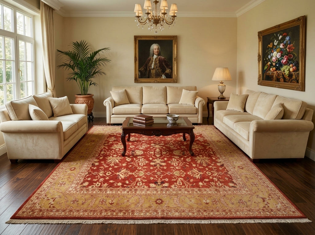10 x 14 Fine Wool Quality Traditional Jaipur Rug 74913
