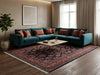 Load image into Gallery viewer, 6.8 x 10.6 Navy Blue Fine Persian Sarouk Rug - view 2