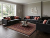 Load image into Gallery viewer, 8 x 8 Square Quality Persian Sarouk Rug Royal Blue - view 2