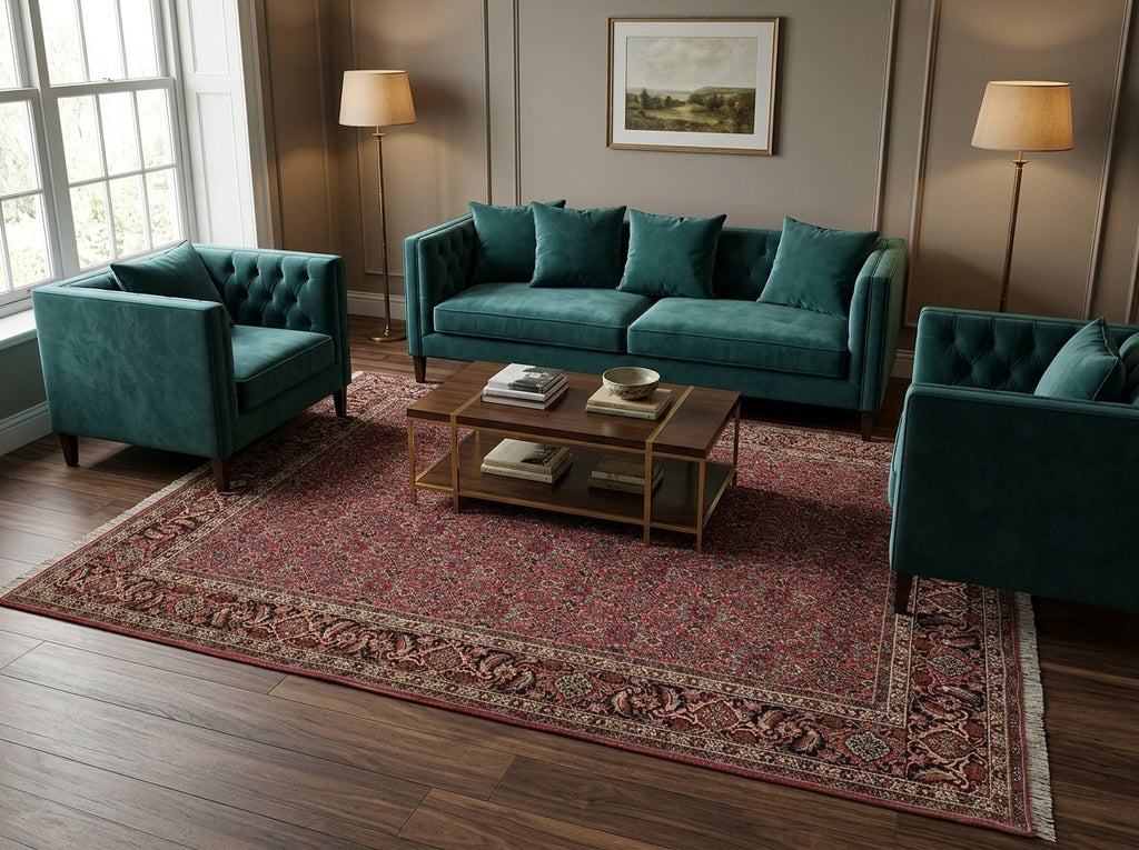 6.6 x 8 High End Persian Bijar Rug - view 2