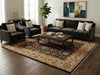 Load image into Gallery viewer, 8 x 10 Charcoal Black Natural Wool Hand-Knotted Agra Rug - view 2