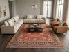 Load image into Gallery viewer, 10 x 13.6 Rust Orange Vegetable Dye Rug Pix-4498