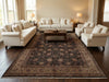 Load image into Gallery viewer, 10 x 14.4 New Handmade India Rug Black 20169