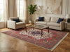 Load image into Gallery viewer, 7 x 8.8 Ivory Fine Persian Lilihan Sarouk Rug 72370
