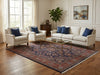 Load image into Gallery viewer, 7.3 x 9.5 Dark Blue Fine Quality Persian Sarouk Rug 72321
