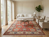 Load image into Gallery viewer, 7 x 10.6 Terra Cotta Color Fine Persian Soltanabad Mahal Rug 72423
