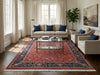 Load image into Gallery viewer, 7.3 x 11 Coral Persian Sarouk Rug 72755