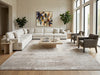 Load image into Gallery viewer, 12 x 14.7 Plain Natural Beige Handmade India Contemporary Rug Beautiful #F-3344