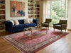 Load image into Gallery viewer, 7 x 10.7 Salmon Fine Persian Sarouk Rug #B-72763