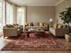 Load image into Gallery viewer, 8.11 x 12.1 Hand-knotted Burgundy Quality Jaipur Rug - view 2