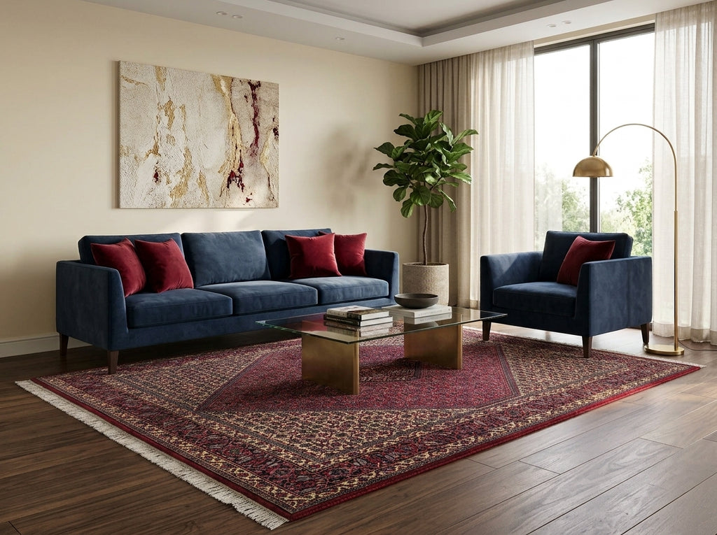 6.6 x 8.8 Quality Persian Bijar Rug - view 2