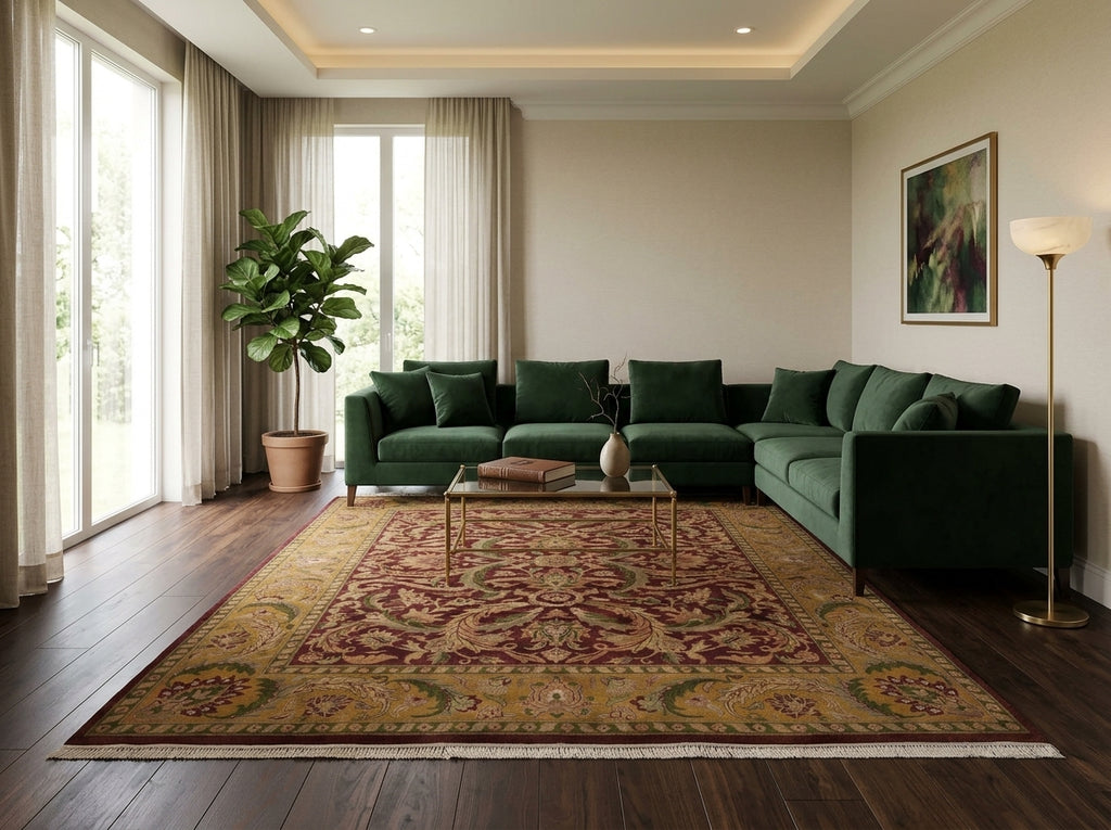 8 x 10 New Handmade India Quality Wool Rug - view 2
