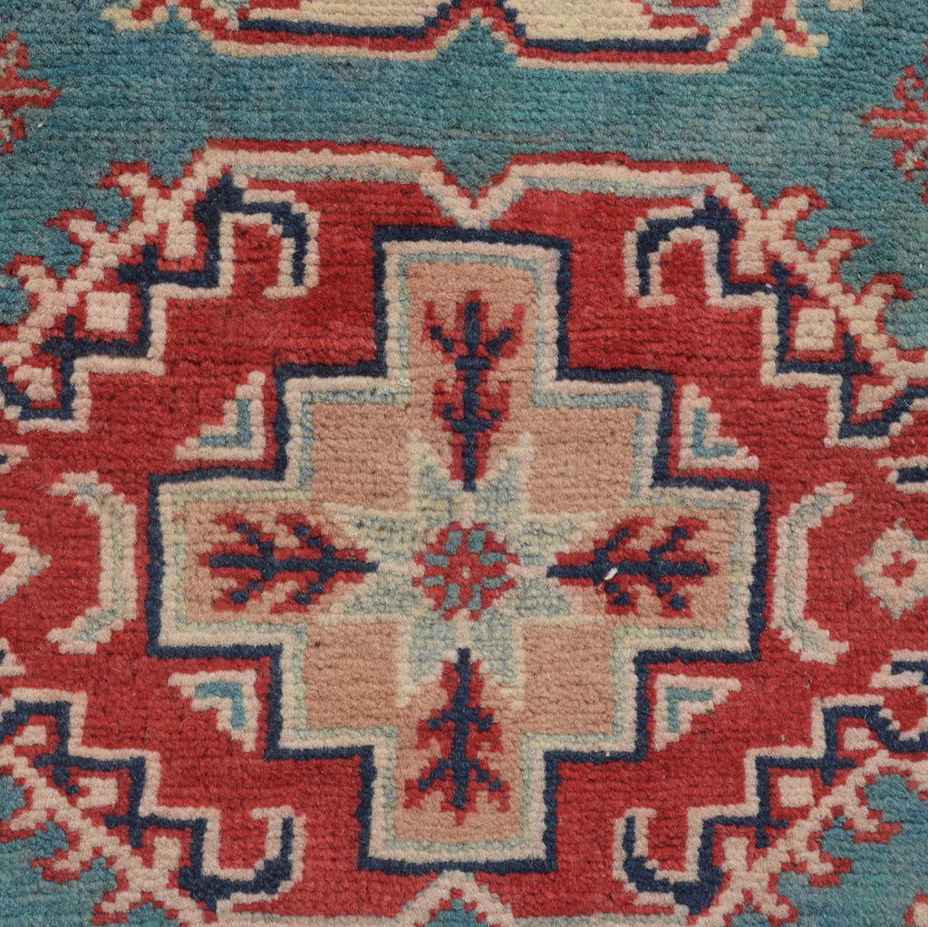 2.7 x 18.8 LONG RUNNER Handmade Kazak Wool Rug #P1104
