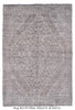 Load image into Gallery viewer, 6 x 9 Vintage Rug Low Pile Faded Soft Gray Brown #P-1192
