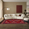 Load image into Gallery viewer, 4.9 x 7.4 Beautiful Tribal geometric Kilim Rug Wool #P1214