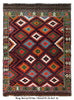 Load image into Gallery viewer, 5 x 7.2 Afghan Kilim Rug GEOMETRIC #P1218