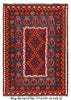 Load image into Gallery viewer, 3.7 x 5.2 Handmade Wool Flat Weave Kilim Tribal Rug #P1219