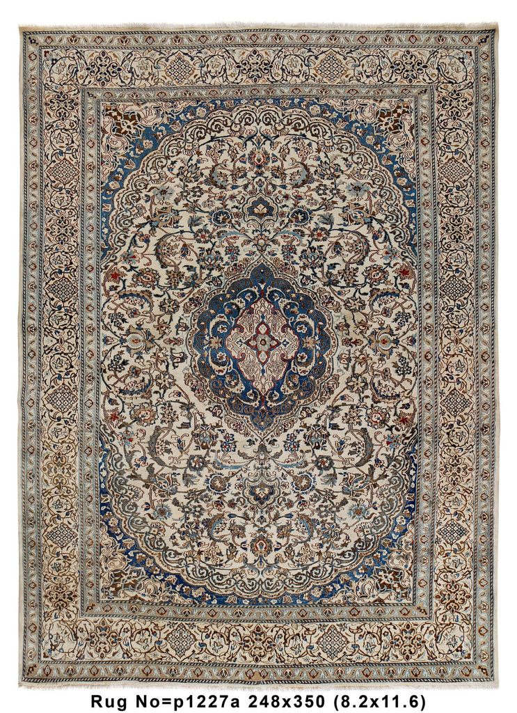 8.2 x 11.6 Persian Nain Rug #P1227