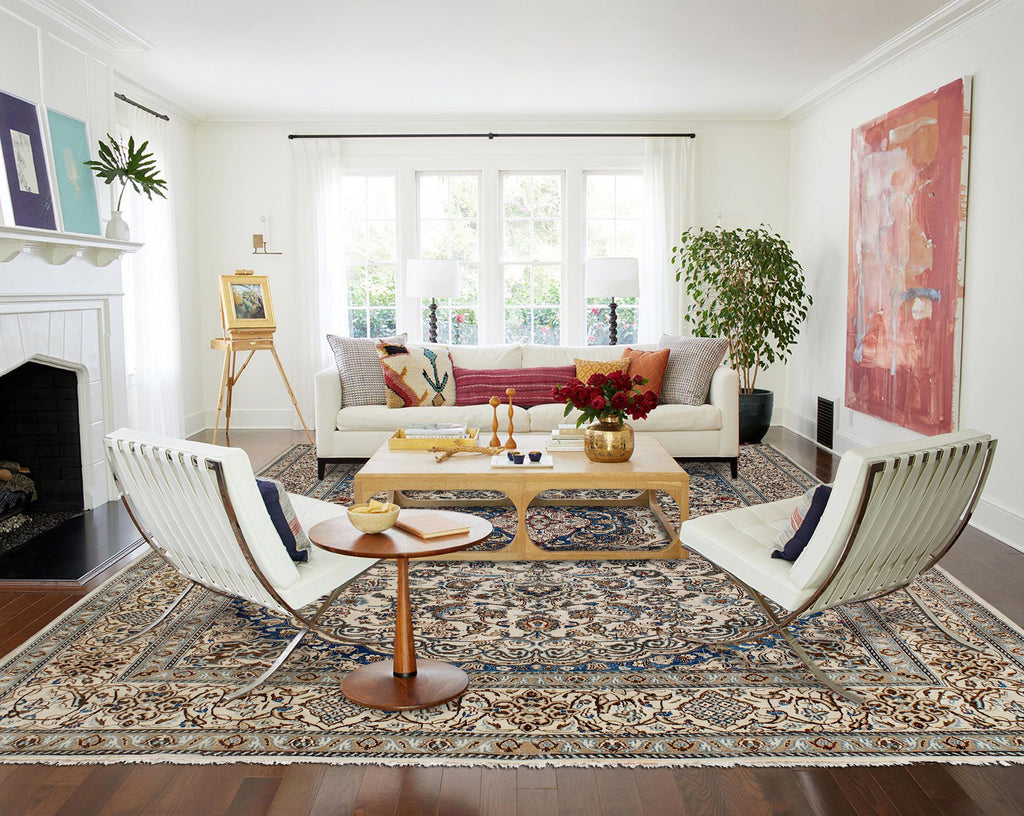 8.2 x 11.6 Persian Nain Rug #P1227