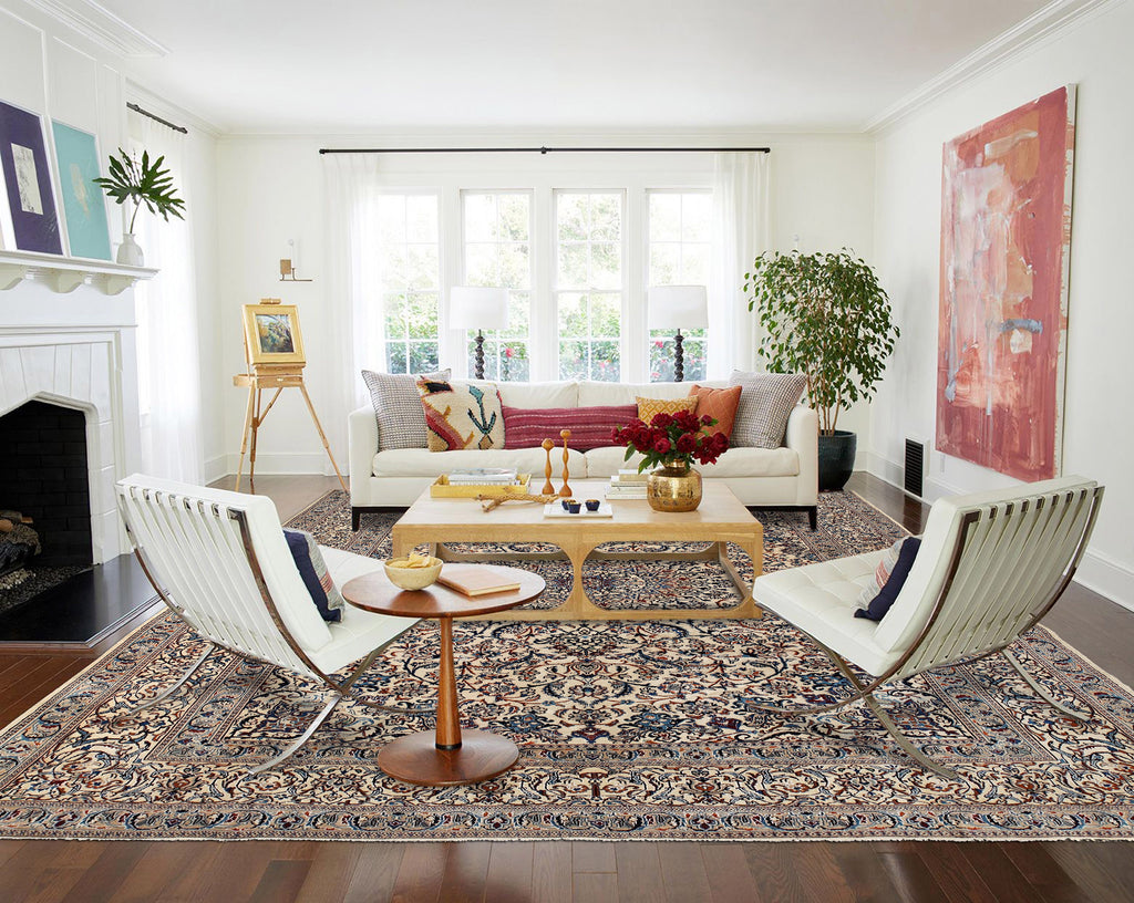 9.7 x 13 Persian Nain Rug #P1236