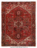 Load image into Gallery viewer, 9.8 x 13.2 Genuine Persian Heriz Rug Handmade Iran #P1239