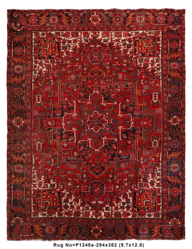 Can’t find 9.7 x 12.6 Authentic Persian Heriz Rug #P1248