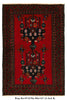 Load image into Gallery viewer, 3.2 x 4.9 Tribal Wool handmade Rug RED VASE #P1276