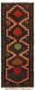 Load image into Gallery viewer, 2.4 x 6.1 BLack Afghan Short Narrow Runner Wool Handmade #P1301