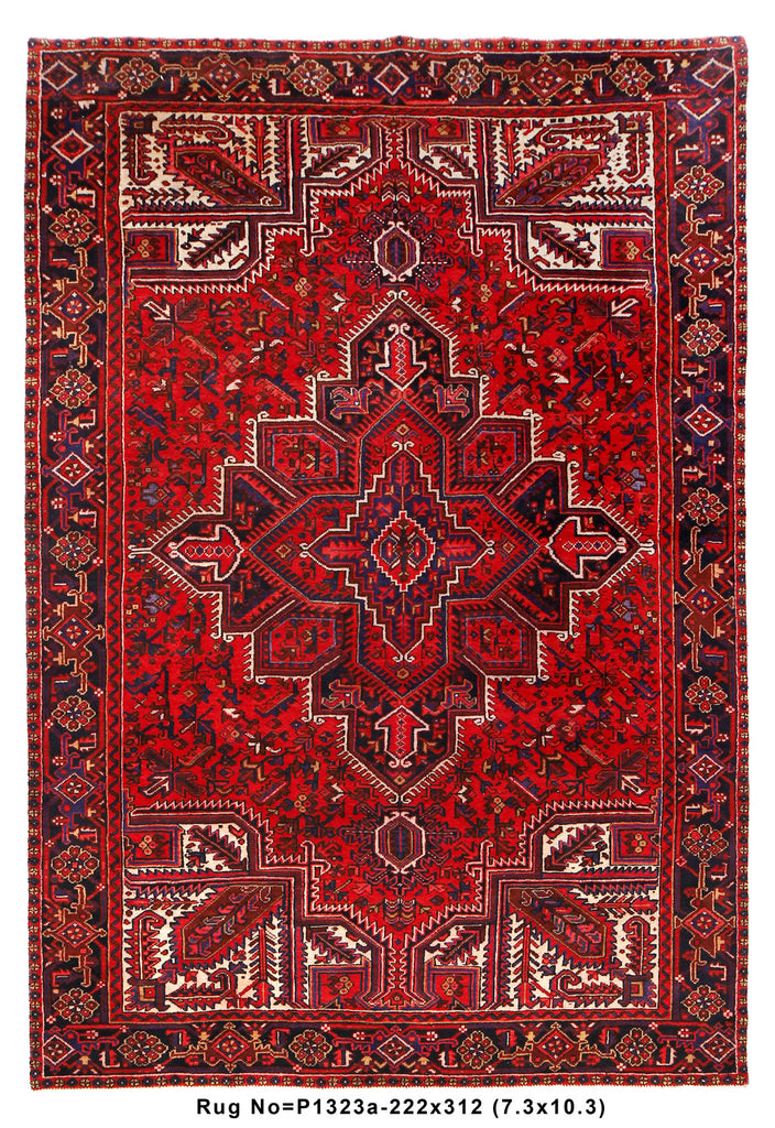 7' x 10' Persian-Tribal-Hand-Knotted-Geometric-Heriz-Rug.jpg