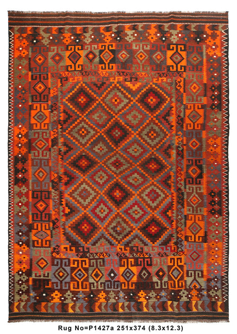 8' x 12'-Kilim-Flat-weave-Wool-Rug-Afghan.jpg