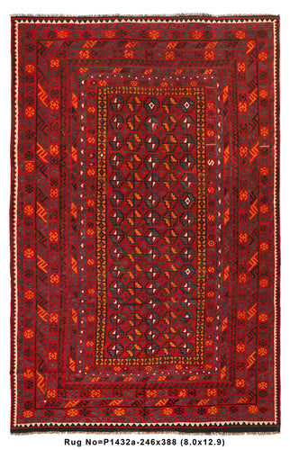 9' x 16' Large Kilim Wool Rug Handmade Afghanistan #P1421 | www
