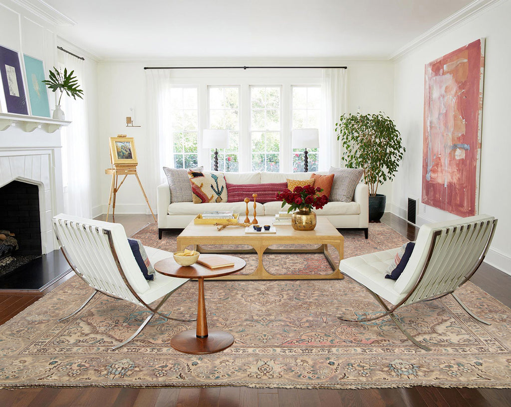 8.1 x 11.0 Persian Vintage Rug LOW PILE #P1438