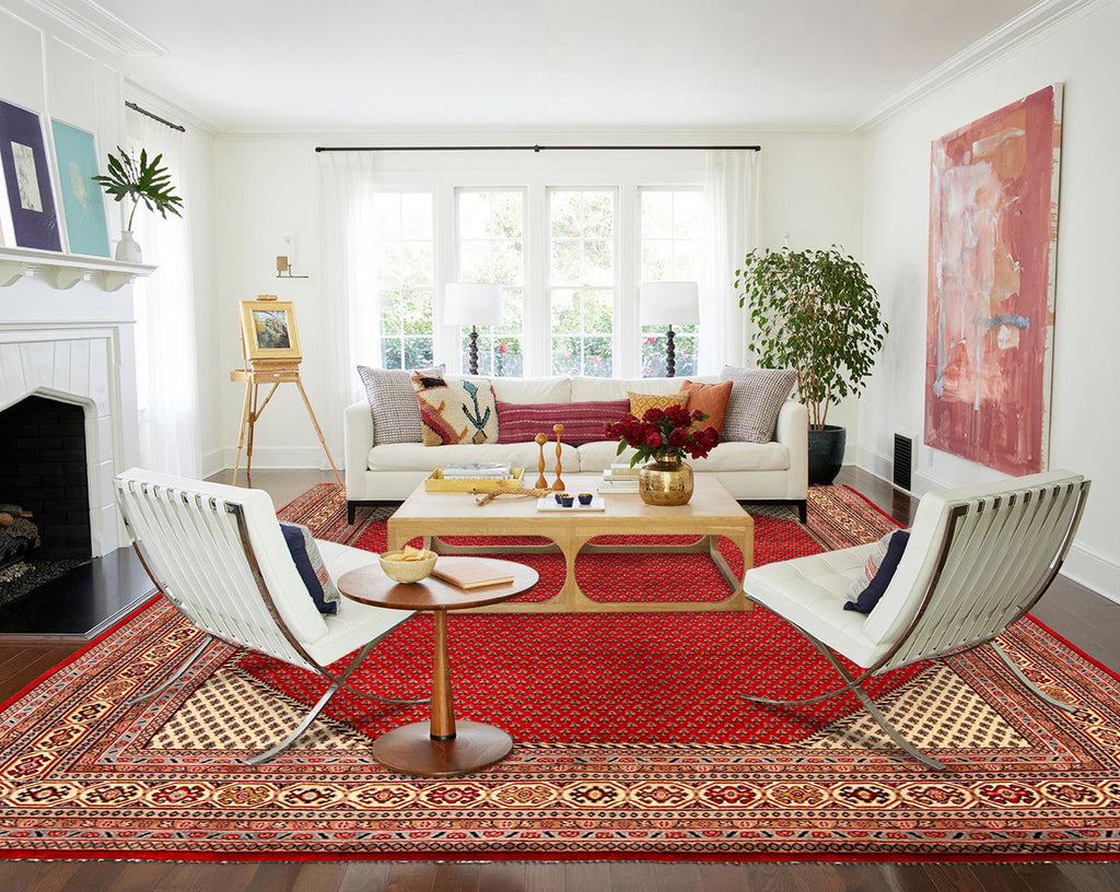 8.4 x 11.5 Persian Mir Saraband Herati Rug #P1459