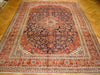 Load image into Gallery viewer, 9.4 x 12.8 Hand-Knotted Authentic Persian Kashan Rug