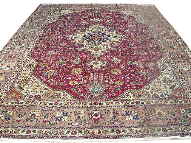 8.1 x 11.2 Genuine Persian Tabriz Wool Rug #PIX-11852