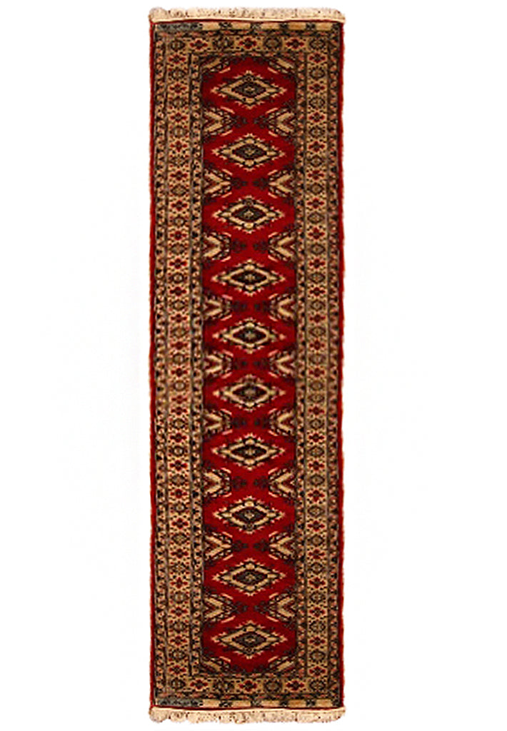 10' Feet Runner Handmade Jaldar Bokhara Rug #PIX-14454