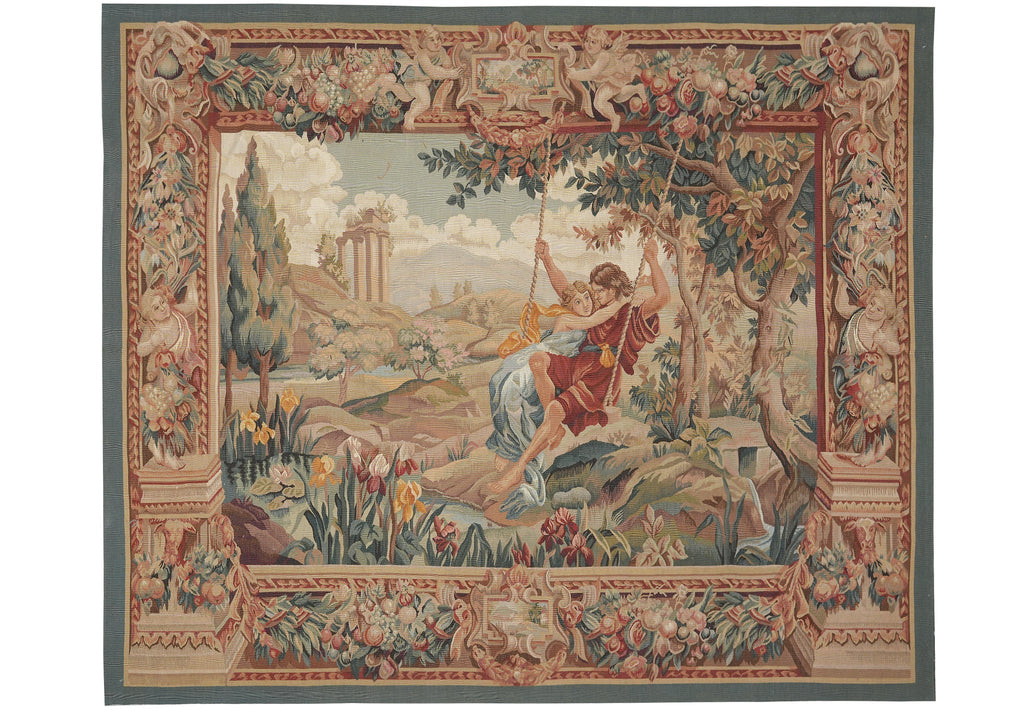 6.5 x 7 TAPPETSRY PICTORIAL FINE WEAVE Hanging Rug