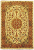 Load image into Gallery viewer, 5.4 x 7.8 Rare Wool &amp; Silk Ivory Persian Tabriz Rug 14824