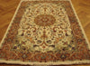 Load image into Gallery viewer, 5.4 x 7.8 Rare Wool &amp; Silk Ivory Persian Tabriz Rug 14824
