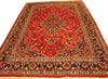 Load image into Gallery viewer, 6.6 x 9.9 Persian Mashad Rug Traditional Carpet #PIX-14985