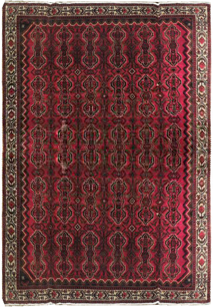 8.9 x 11 Semi-Antique Persian Tribal Hamadan Rug #PIX-15326