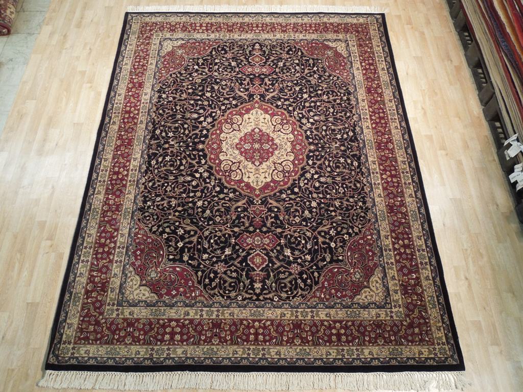 7.10 x 10 High Quality Wool and Silk Rug DENSE FINE WEAVE #PIX-18556