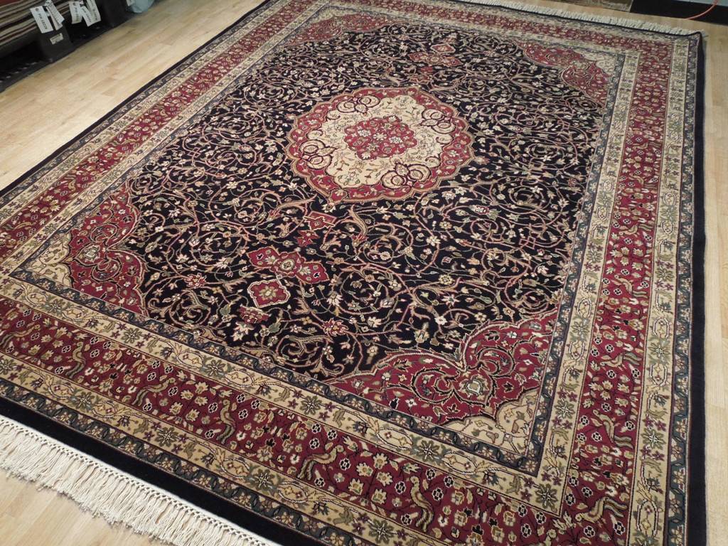 7.10 x 10 High Quality Wool and Silk Rug DENSE FINE WEAVE #PIX-18556